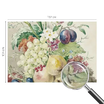 Tapet foto autoadeziv Blomster og frugter
