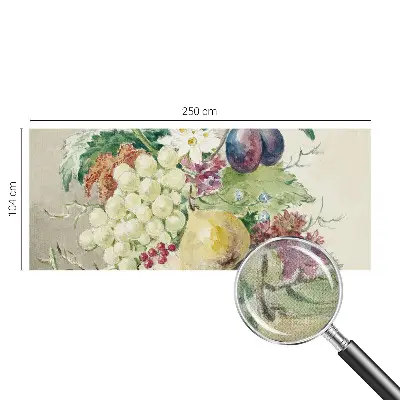 Tapet foto autoadeziv Blomster og frugter