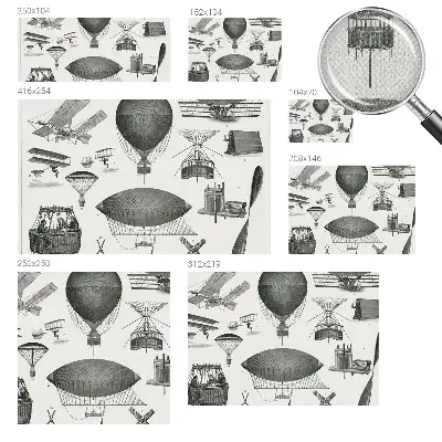 Fototapet 3d pentru living Luftfartens historie