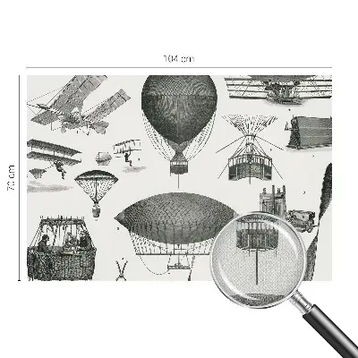 Fototapet 3d pentru living Luftfartens historie