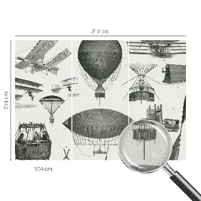 Fototapet 3d pentru living Luftfartens historie