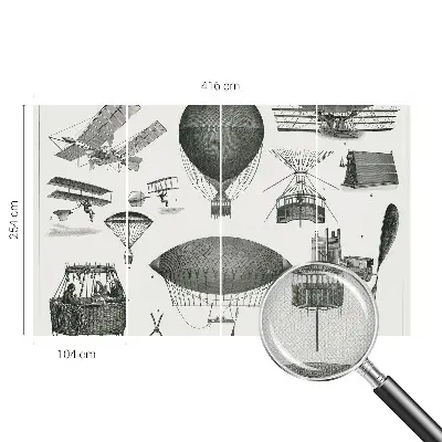 Fototapet 3d pentru living Luftfartens historie