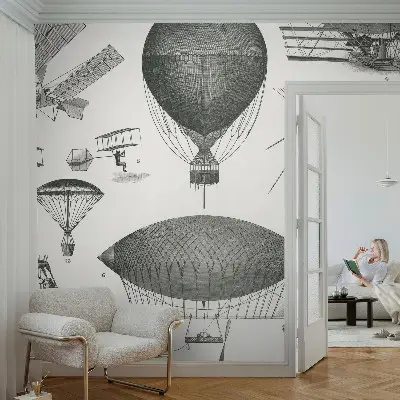 Fototapet 3d pentru living Luftfartens historie