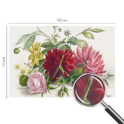 Fototapet 3d pentru dormitor Blomsterbuket