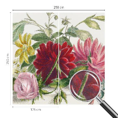 Fototapet 3d pentru dormitor cu motiv floral „Blomsterbuket”