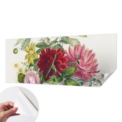 Fototapet 3d pentru dormitor cu motiv floral „Blomsterbuket”