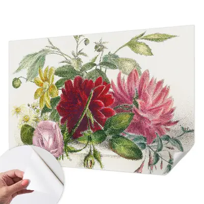 Fototapet 3d pentru dormitor Blomsterbuket