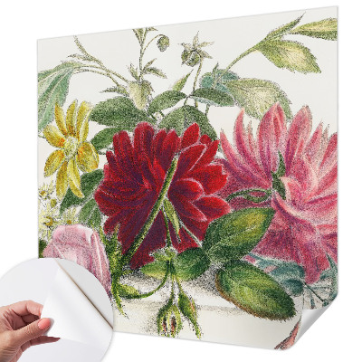 Fototapet 3d pentru dormitor cu motiv floral „Blomsterbuket”