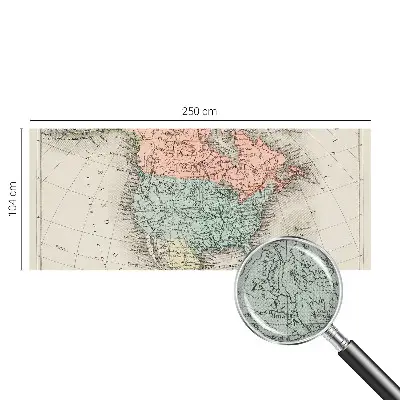 Fototapet autoadeziv pentru living Historisk kort