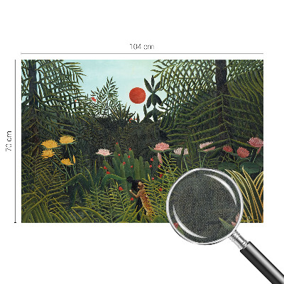 Fototapet 3D pentru dormitor cu peisaj exotic