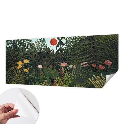 Fototapet 3D pentru dormitor cu peisaj exotic