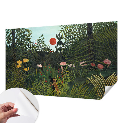 Fototapet 3D pentru dormitor cu peisaj exotic