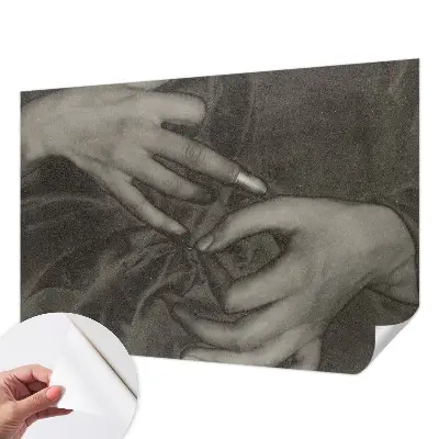 Fototapet 3d pentru living Hændernes materiale