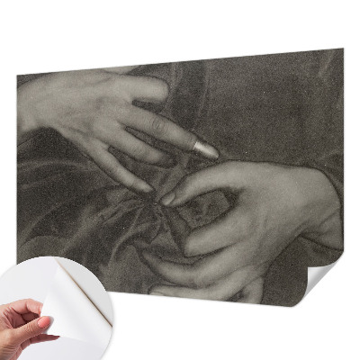 Fototapet 3D pentru living în material texturat Hændernes