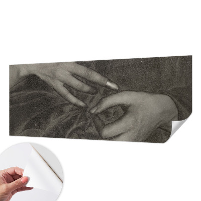Fototapet 3D pentru living în material texturat Hændernes