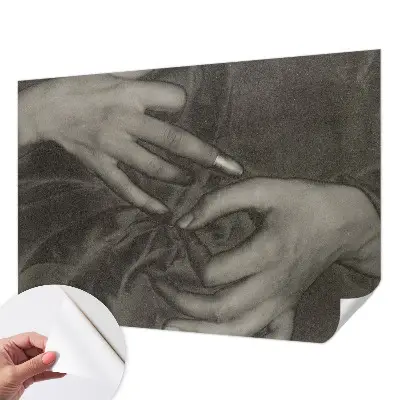 Fototapet 3d pentru living Hændernes materiale