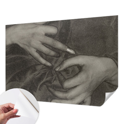 Fototapet 3D pentru living în material texturat Hændernes