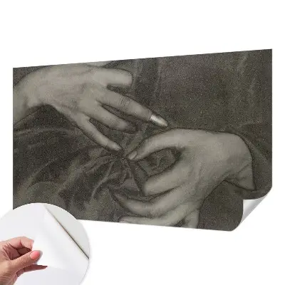 Fototapet 3d pentru living Hændernes materiale