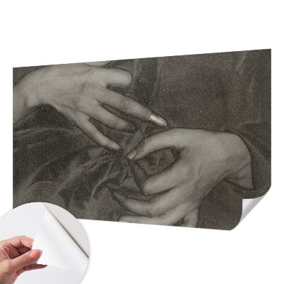 Fototapet 3D pentru living în material texturat Hændernes