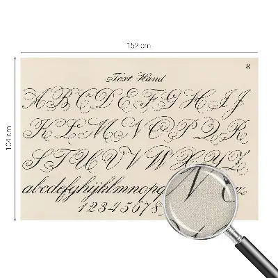 Fototapet autoadeziv pentru living Kalligrafisk skrift