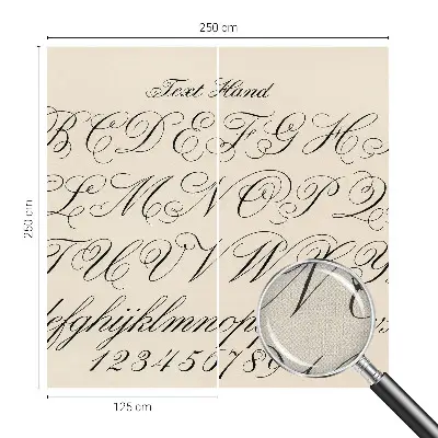 Fototapet autoadeziv pentru living Kalligrafisk skrift