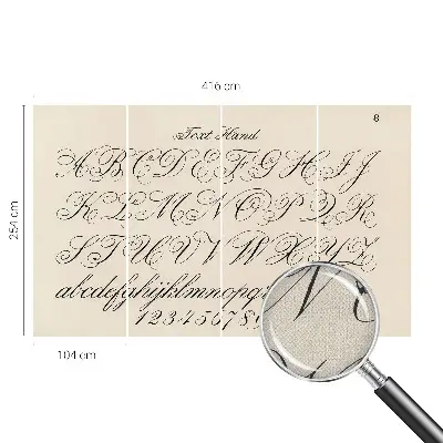 Fototapet autoadeziv pentru living Kalligrafisk skrift