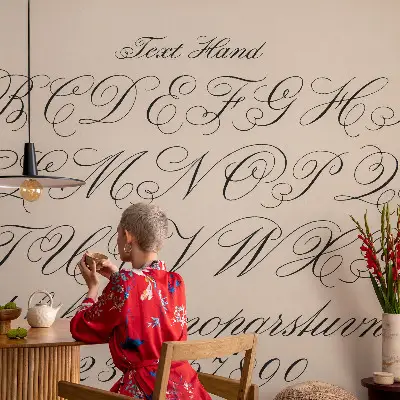 Fototapet autoadeziv pentru living Kalligrafisk skrift
