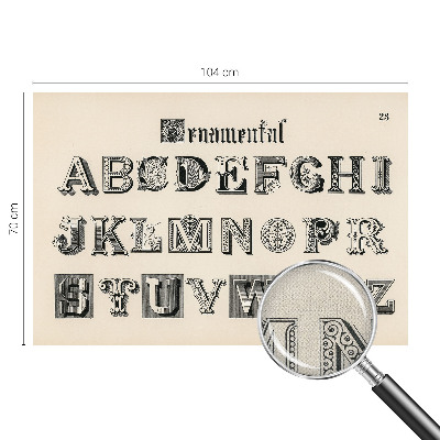 Nazwa produktu cu litere decorative