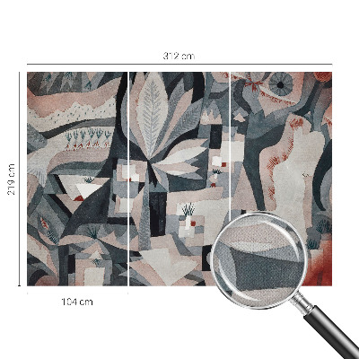 Tapet autoadeziv cu un model abstract inspirat din natură
