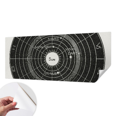 Tapet autocolant perete cu desen cosmic în formă de diagramă