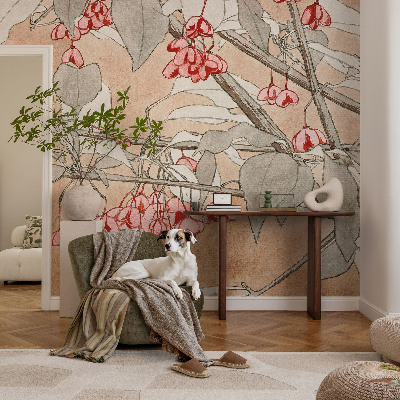 Tapet foto autoadeziv cu model „Blomsterharmoni”