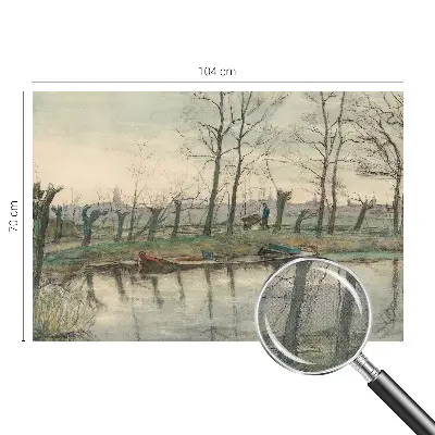 Fototapet 3d pentru living Vinterlandskab