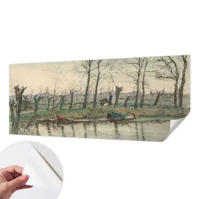 Fototapet 3d pentru living Vinterlandskab