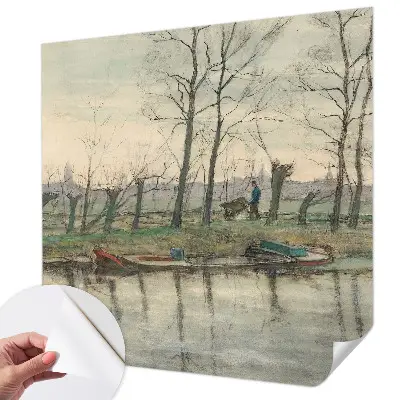 Fototapet 3d pentru living Vinterlandskab