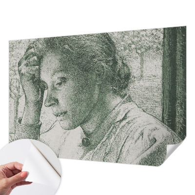 Fototapet 3d pentru dormitor cu motivul unei femei reflectate