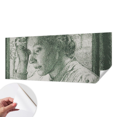 Fototapet 3d pentru dormitor cu motivul unei femei reflectate
