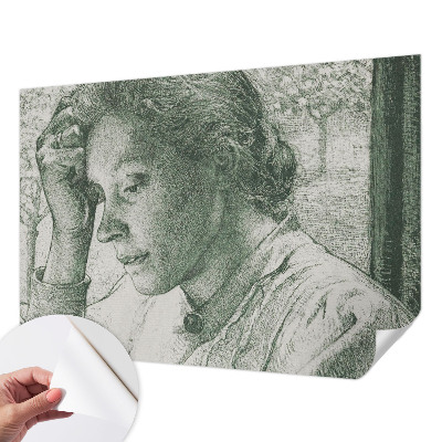 Fototapet 3d pentru dormitor cu motivul unei femei reflectate