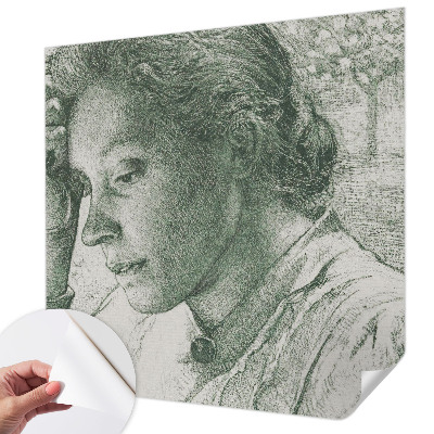Fototapet 3d pentru dormitor cu motivul unei femei reflectate