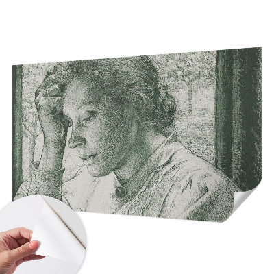 Fototapet 3d pentru dormitor cu motivul unei femei reflectate