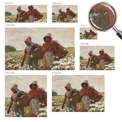 Fototapet autoadeziv pentru camera copiilor cu ilustrație „Arbejder i marken” potrivită pentru camera copiilor