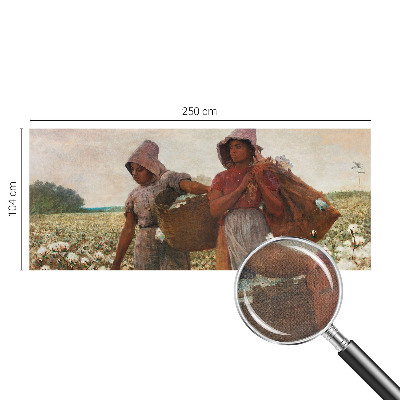 Fototapet autoadeziv pentru camera copiilor cu ilustrație „Arbejder i marken” potrivită pentru camera copiilor