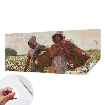 Fototapet autoadeziv pentru camera copiilor cu ilustrație „Arbejder i marken” potrivită pentru camera copiilor