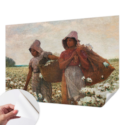 Fototapet autoadeziv pentru camera copiilor cu ilustrație „Arbejder i marken” potrivită pentru camera copiilor