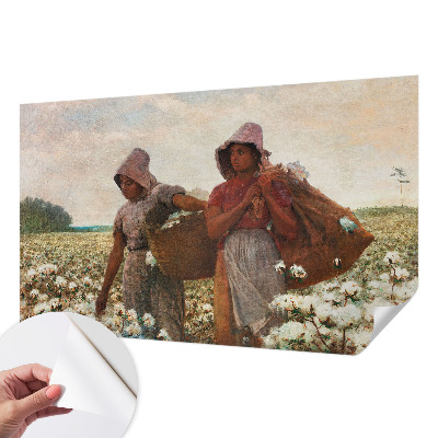 Fototapet autoadeziv pentru camera copiilor cu ilustrație „Arbejder i marken” potrivită pentru camera copiilor