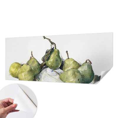 Fototapet 3d cu model de nuci de culoare acuarelă
