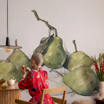Fototapet 3d Akvarelpærer