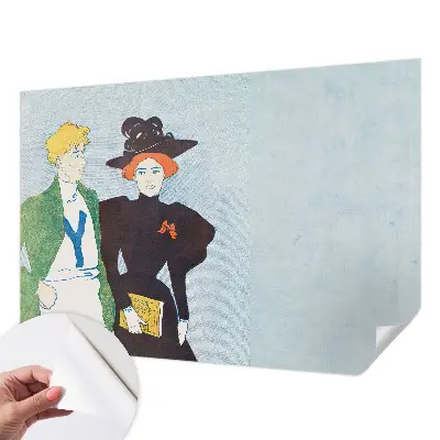 Fototapet 3d pentru living Retrostil