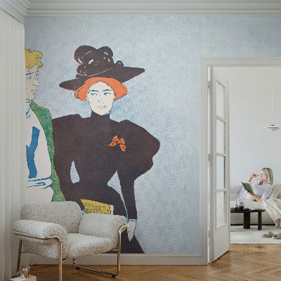 Fototapet 3d pentru living în stil retro