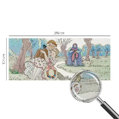 Fototapet autoadeziv pentru dormitor Romantisk scene