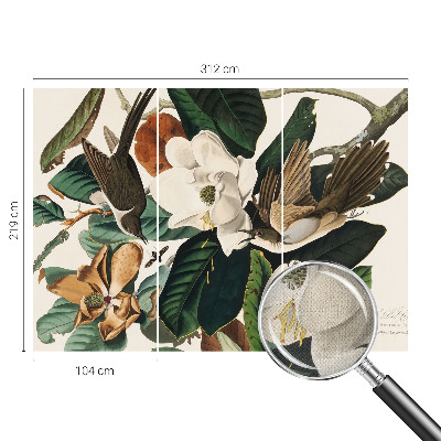 Fototapet autocolant Fugle magnolier
